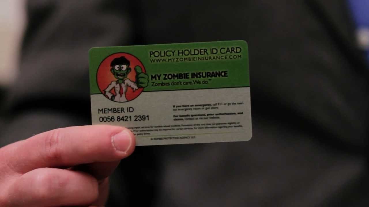 zombie insurance card