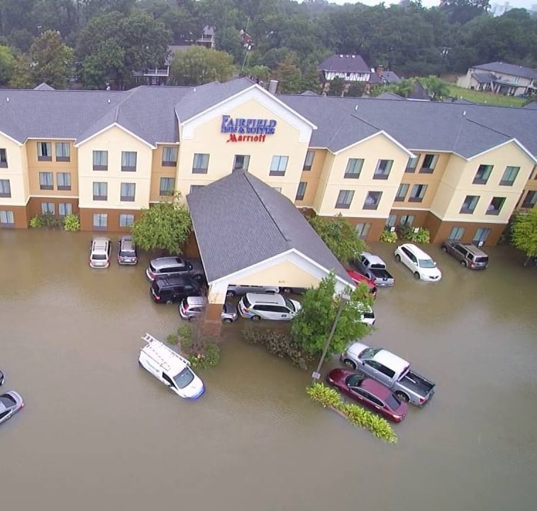 Flooded Marriott Hotel | Hotel Insurance | Hettler Insurance Agency, Lubbock Insurance, Texas