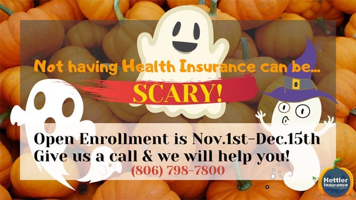 Open Enrollment for Health Insurance, Nov 1st to Dec 15th | Hettler Insurance Agency, Lubbock Texas