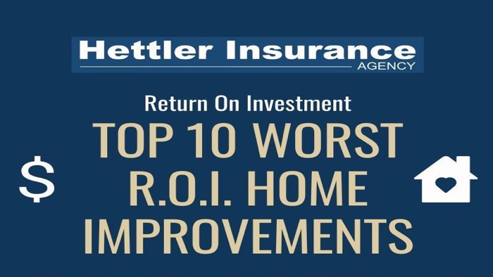 Top 10 Worst ROI Home Improvements | Hettler Insurance, Lubbock Texas