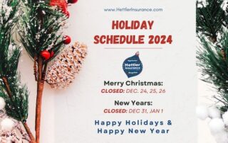 Christmas NewYear Holidays Hours, Hettler Insurance Agency Lubbock Texas, 8067987800