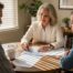 Agent reviews policy with Texas homeowners