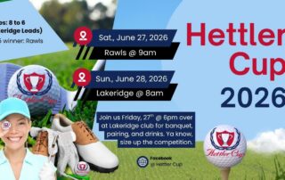 Hettler Cup 2026, 36-hole Matchplay Golf Tournament, Rawls MGA vs. Lakeridge MGA | Hettler Insurance Agency, 4720 S Loop 289, Lubbock Texas, 8067987800